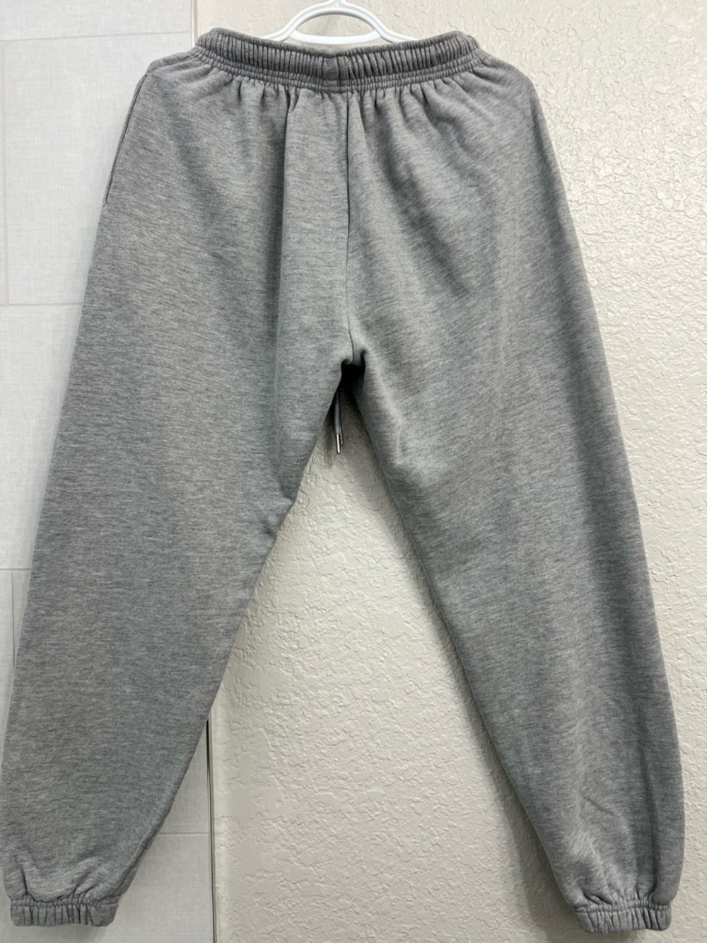 White Fox Gray Fleece Jogger Sweatpants - Picture 2 of 6